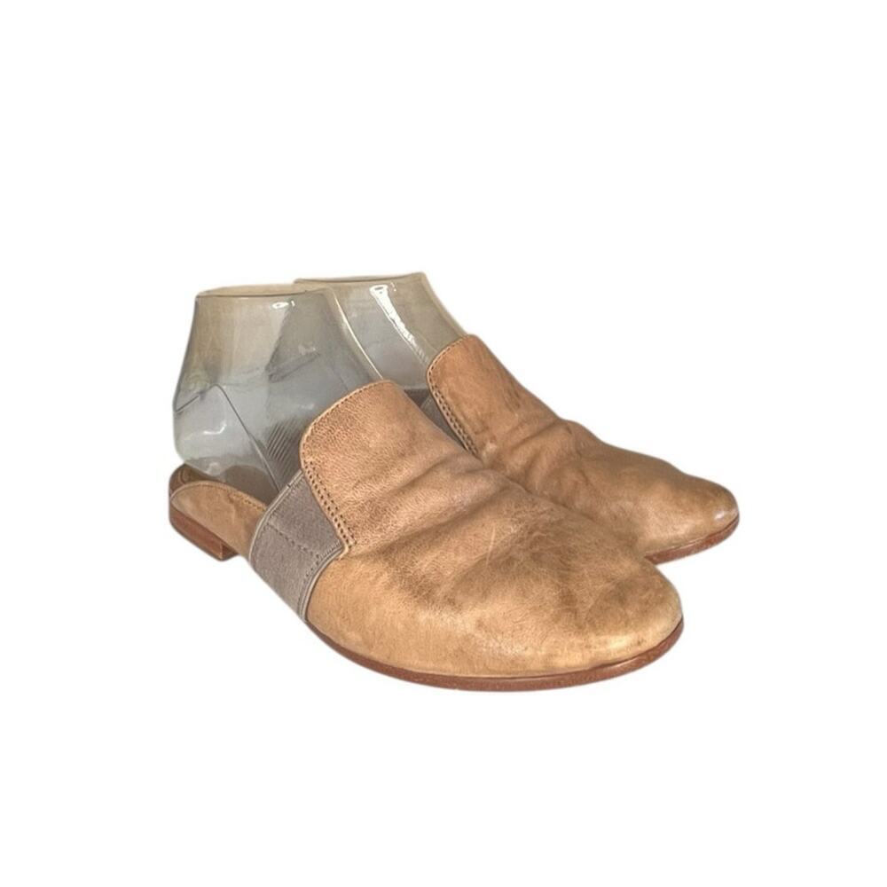 Frye Terri Gore Mule Womens Shoes Distressed Italian Leather Flats Sz 6M - Picture 3 of 7